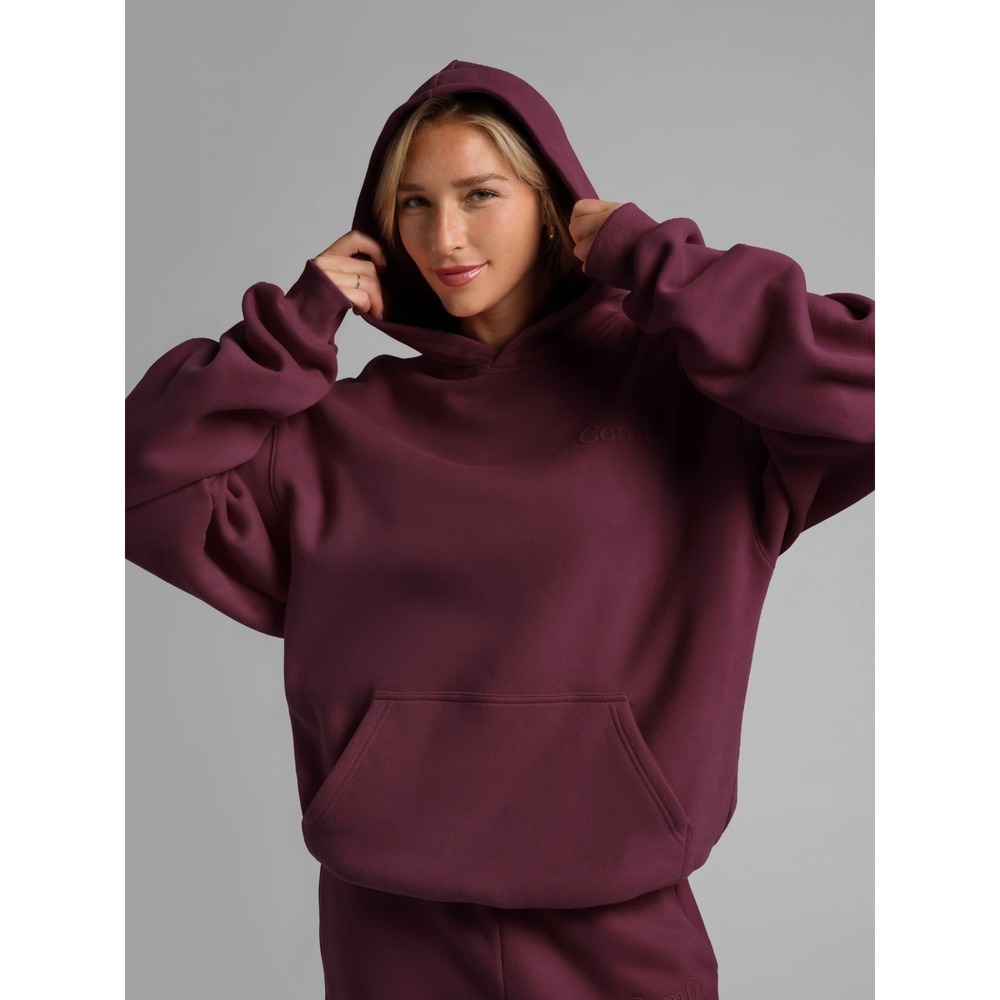 Comfrt Minimalist Hoodie 2XL Unisex Maroon